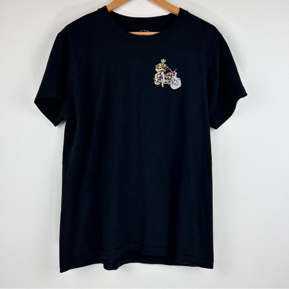 Call Your Mother Arizona Grand Canyon Skeleton  Motorcycle Tee Women’s Size L - Picture 1 of 7